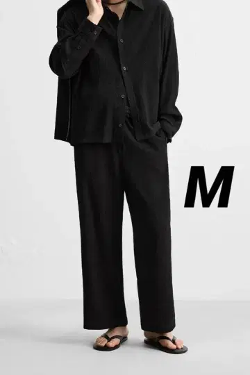 ZARA 자라 주름 가공 플루이드 팬츠 M