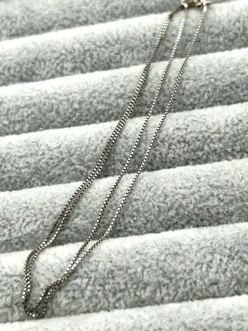 이탈리아제 925 실버 베네치안 체인 목걸이 약 40cm 각인 있음 은