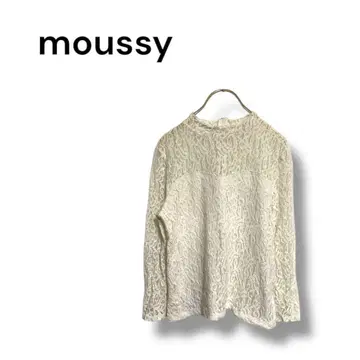 [ 마우지 ] 셔츠 블라우스 레이스 비침 귀여운 화이트 FREE