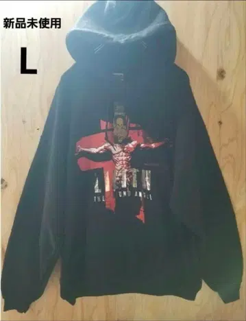 미사용 새상품 에반게리온 제2사도 후드티 8온스 속기모 L 블랙