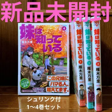 미개봉 새상품 여동생은 알고 있다 1~4권 세트 간기 반리