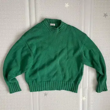 steven alan 그린 크루넥 스웨터 긴팔