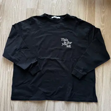 프레임워크 haru x FRAMeWORK 로고 롱T 블랙