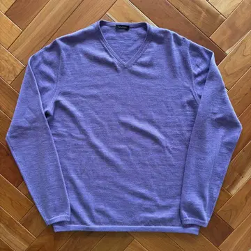 [ 새상품급 ] CRUCIANI 울 니트 퍼플 48 M 상당 이탈리아제