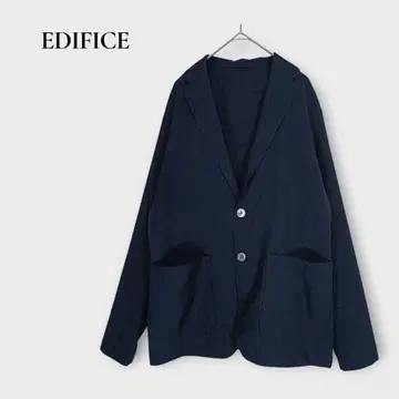 에디피스 언컨 자켓 싱글 남성용 M 46 네이비 워셔블