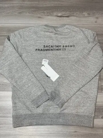 SACAI FRAGMENT 그레이 스웨트 셔츠