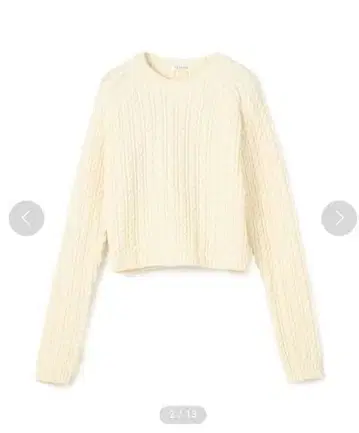 MACPHEE/하이브리드 코튼/케이블/크루넥 풀오버