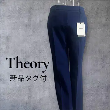 택 포함 새상품 Theory 띠어리 워셔블 슬랙스 네이비 팬츠