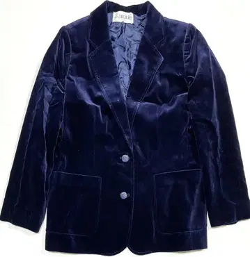 새상품급 몇 회 착용 NOBLE 노블 벨벳 자켓 11호 네이비 블레이저