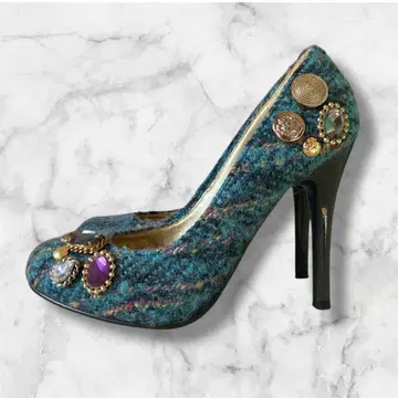 [새상품급] 23.5cm DIANA 비쥬 장식 펌프스