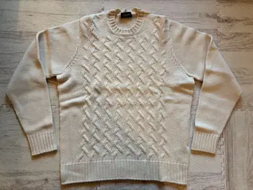 [새상품급] Drumohr 돌모어 케이블 니트 스웨터 화이트 사이즈 48