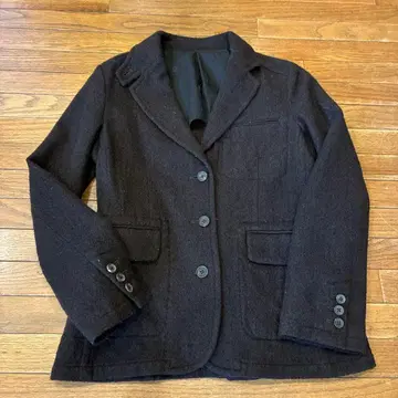 Margaret Howell 다크 브라운 테일러드 자켓 울