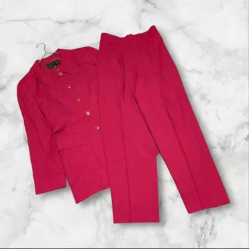 [ 에어토크 ] ( 11 ) 팬츠 수트 셋업 자켓 울 혼방 레드