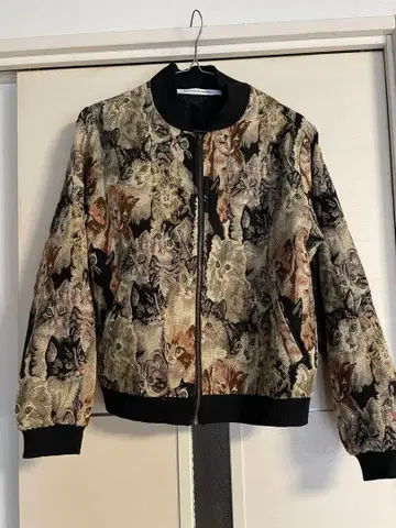 RAY CASSIN FAVORI 고양이 패턴 블루종