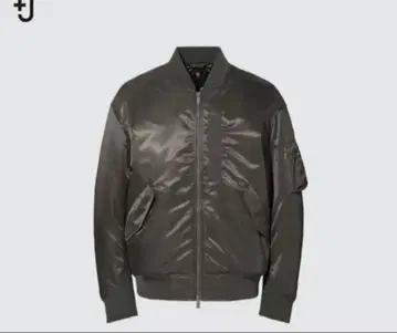 유니클로 +J 질 샌더 하이브리드 다운 오버사이즈 MA-1 블루종