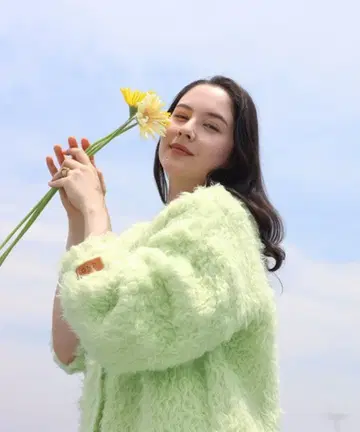 ENC 테디베어 샤기 아우터 라이크 가디건