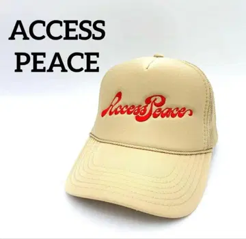 ACCESS PEACE 메쉬 캡 베이지