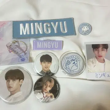 MINGYU 굿즈 세트 네임 와펜 캔뱃지