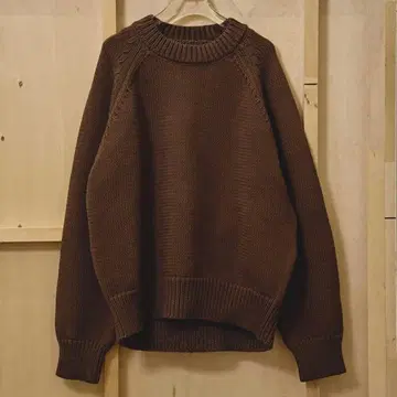 todayful 래글런 니트 풀오버 브라운 니트