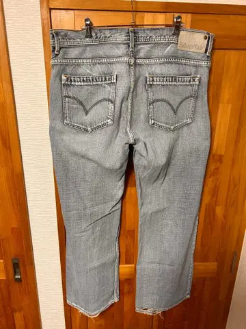 SilverTab 그레이 스트레이트 데님