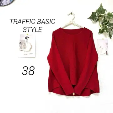 8067-2 TRAFFIC 베이직 스타일 디자인 니트 스웨터