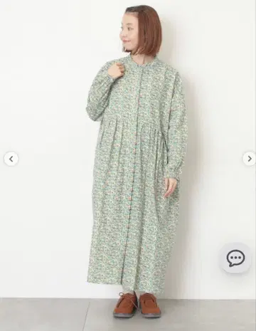 사만사 모스모스 [보온 가공] 밴드 카라 원피스