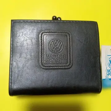 폭스바겐 모터스포츠 이단 접이식 지갑 블랙