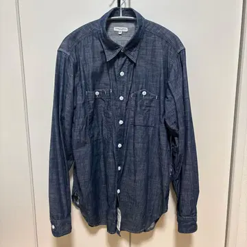 새상품급 ENGINEERED GARMENTS 다크 블루 데님 셔츠 M