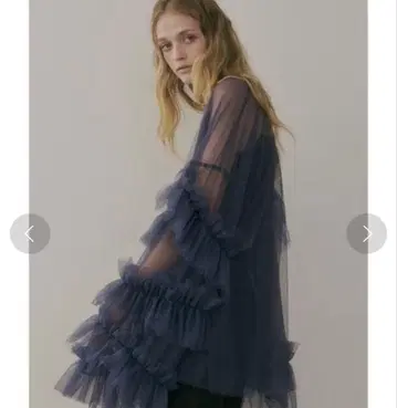 LA BELLE ETUDE 볼륨 튤 개더 상의