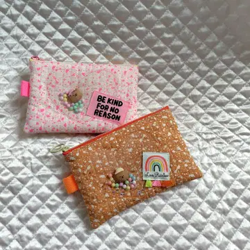 한국 원단 사용 파우치 핸드메이드 파우치