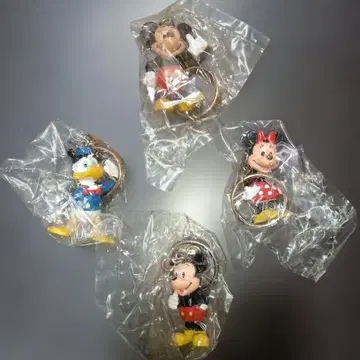 미키 미니 도날드 키링 4개 세트