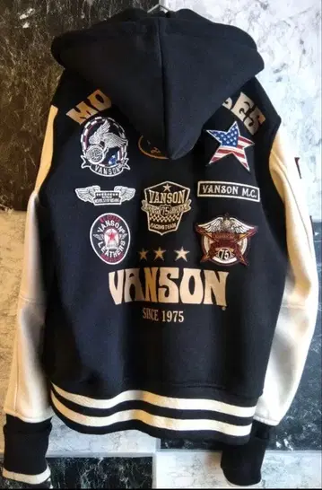 vanson 후드티 바시티 자켓 와펜 M 사이즈