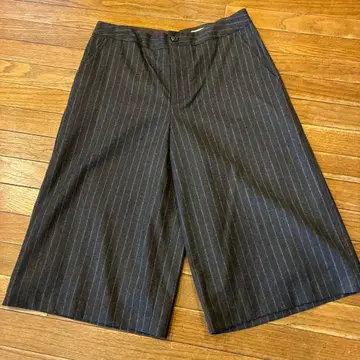 MARGARET HOWELL 스트라이프 큐롯 다크 그레이