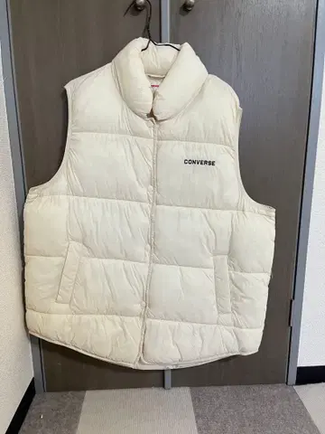 CONVERSE 아이보리 다운 베스트 L