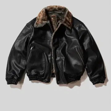 Camphor wood 인조 가죽 퍼 2way 리버서블 자켓