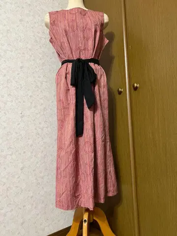 기모노 리메이크 슬리브리스 롱 원피스 M 사이즈