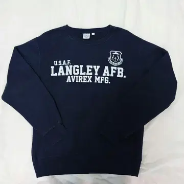 AVIREX 랭글리 AFB 트레이닝복 L 블랙