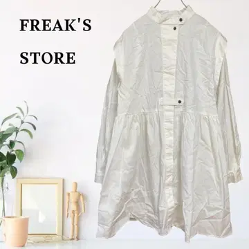 zB942 [ F ] FREAK'S STORE 롱 슬리브 셔츠 원피스