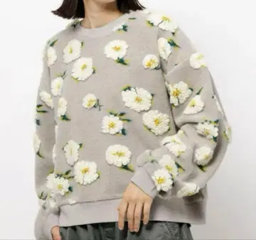 니코 앤 플라워 자수 풀오버