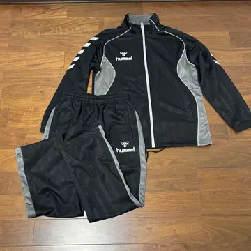 Hummel 상하의 세트 블랙 M 트랙 팬츠 트랙 자켓