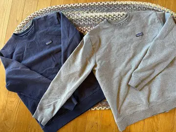 Patagonia 그레이 네이비 크루넥 트레이닝복