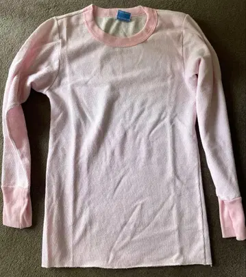 빈티지 구제 의류 핑크 서멀