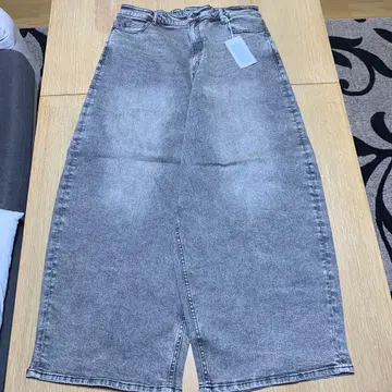 [미사용 새상품] Bit blue 비트블루 그레이 데님 와이드 팬츠 LL