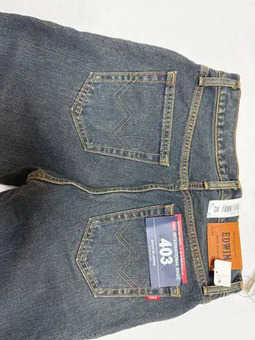 EDWIN 403 스트레이트 데님 다크 블루 28인치