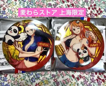 원피스 무기와라 스토어 상하이 오리지널 캔뱃지 나미 로빈