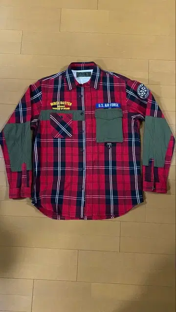 AVIREX 체크 무늬 셔츠 L 사이즈