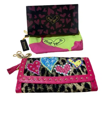 싱크비 장지갑 하트 스팽글 레오파드 스터드 상자 미니백 포함