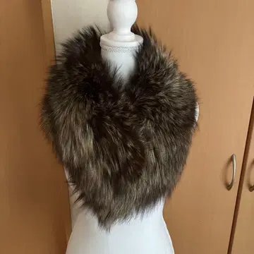 브라운 퍼 스톨 기모노 성인식 클립 포함