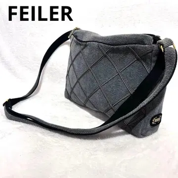 페일러 FEILER 그레이 퀼팅 숄더백