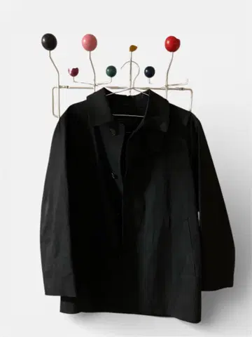 MARGARET HOWELL 매킨토시 고무 코팅 블랙 코트